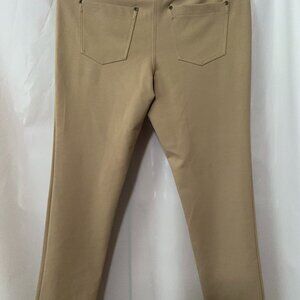Style & Co, women dress pants, size 10 Petite, color: tan